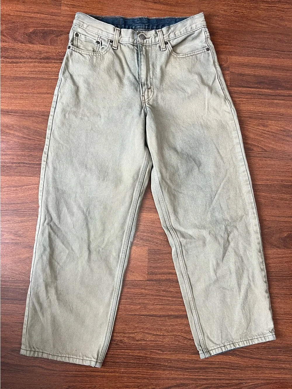 Levi's 578 Baggy Denim Jeans Men's 30x30 Faded Olive/Sage Green 90’s Streetwear